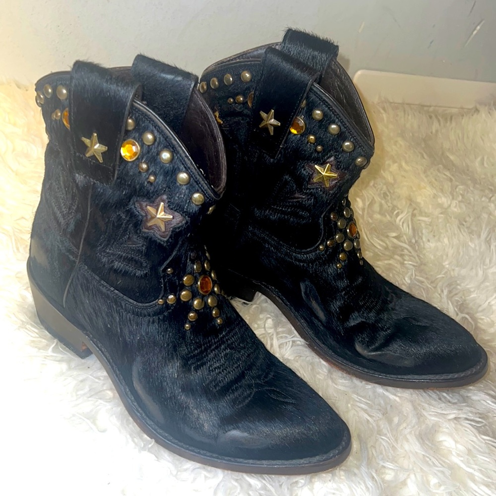 ASH Cowboy Leather boots euro 38 us 7.5